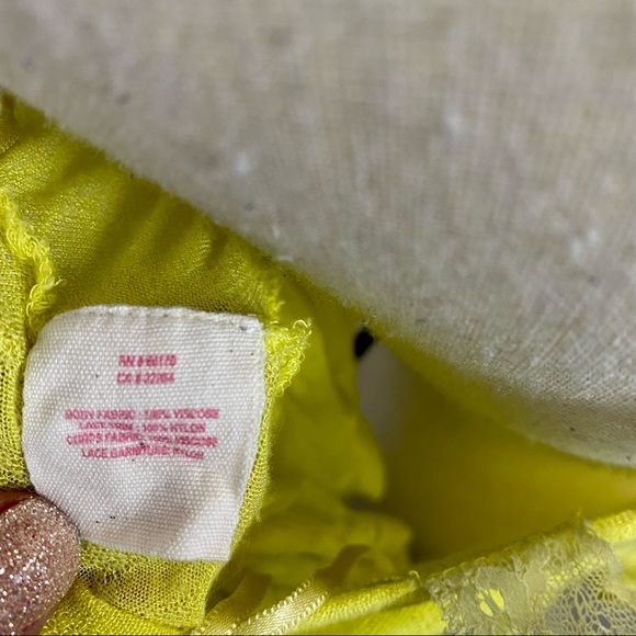 Free People Vintage Sunshine Yellow Lace Tank Top | Size S - Picture 10 of 10